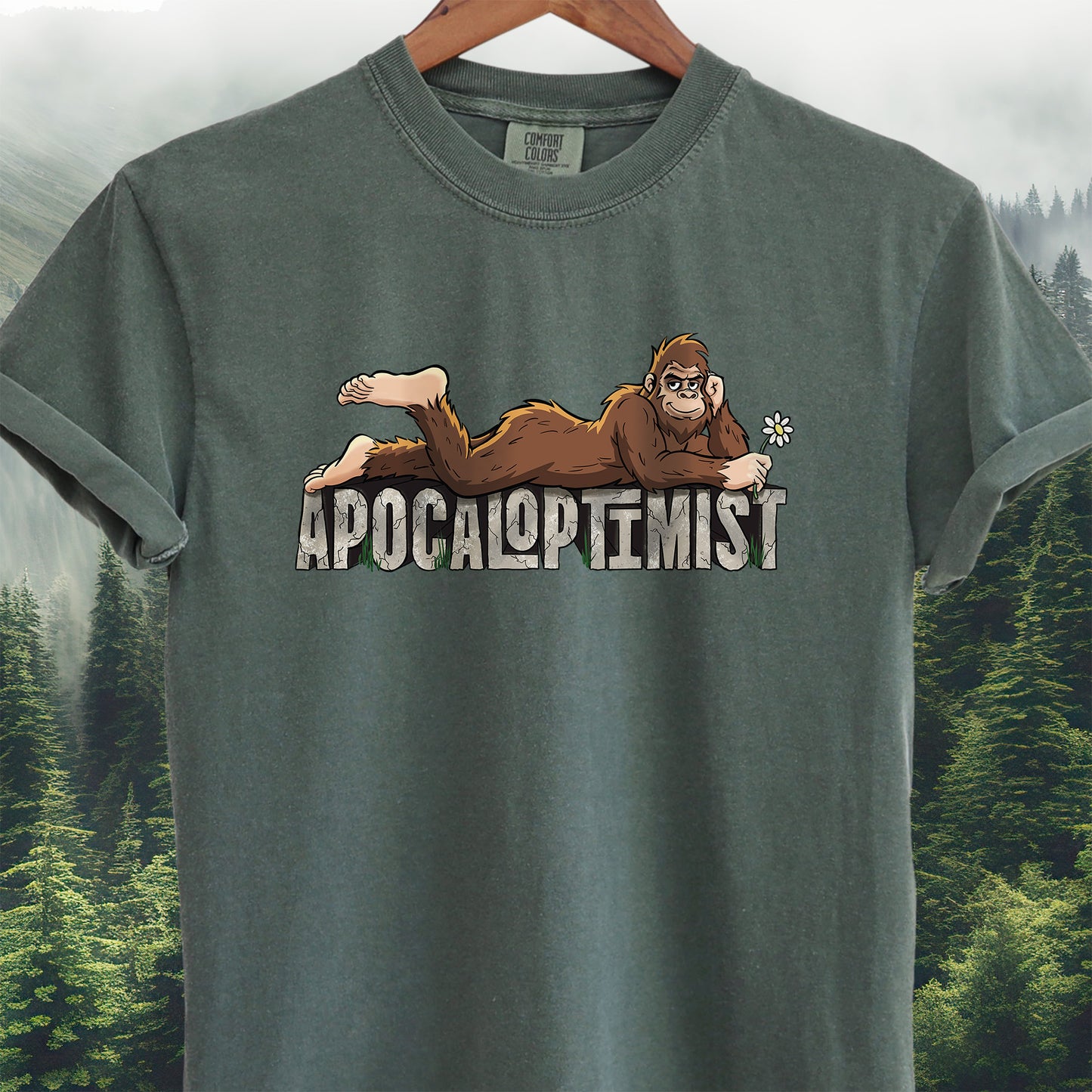 Apocaloptimist Bigfoot T-shirt