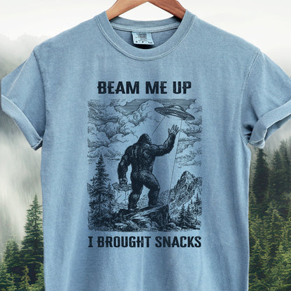 Beam Me Up, I Brought Snacks #2 - Bigfoot Tee