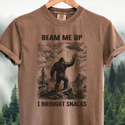 Beam Me Up, I Brought Snacks #2 - Bigfoot Tee