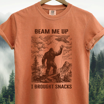 Beam Me Up, I Brought Snacks #2 - Bigfoot Tee