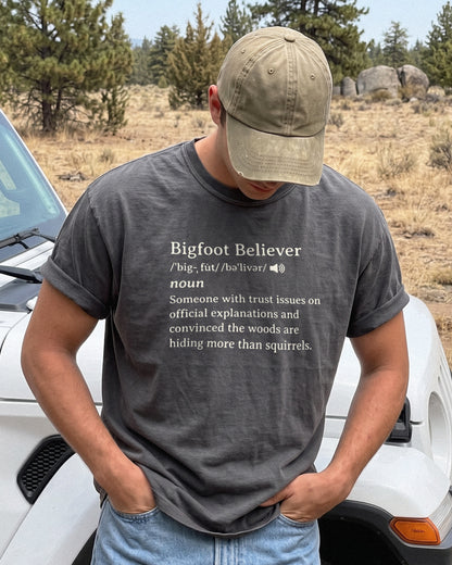 Bigfoot Believer Definition -  Bigfoot Tee