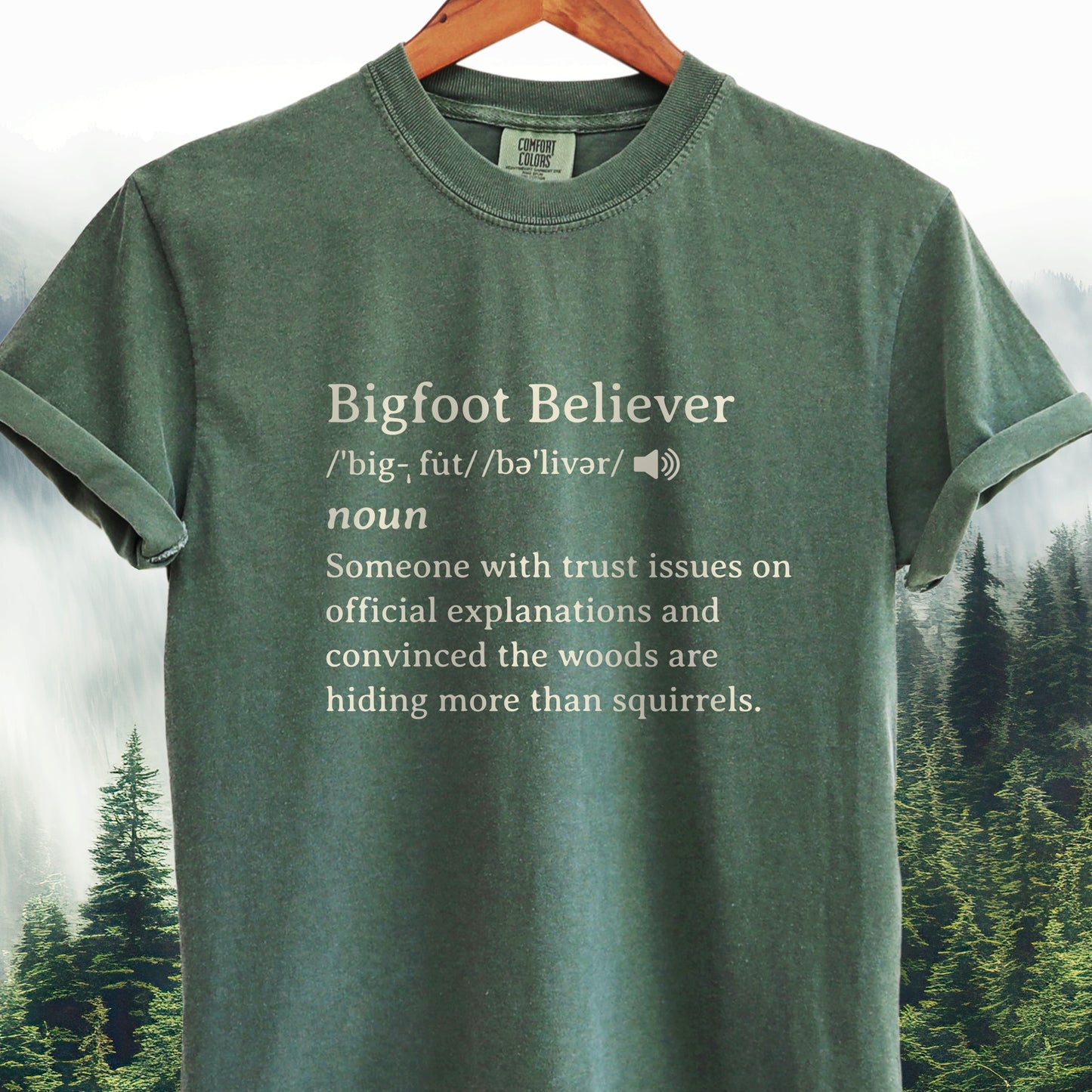 Bigfoot Believer Definition -  Bigfoot Tee