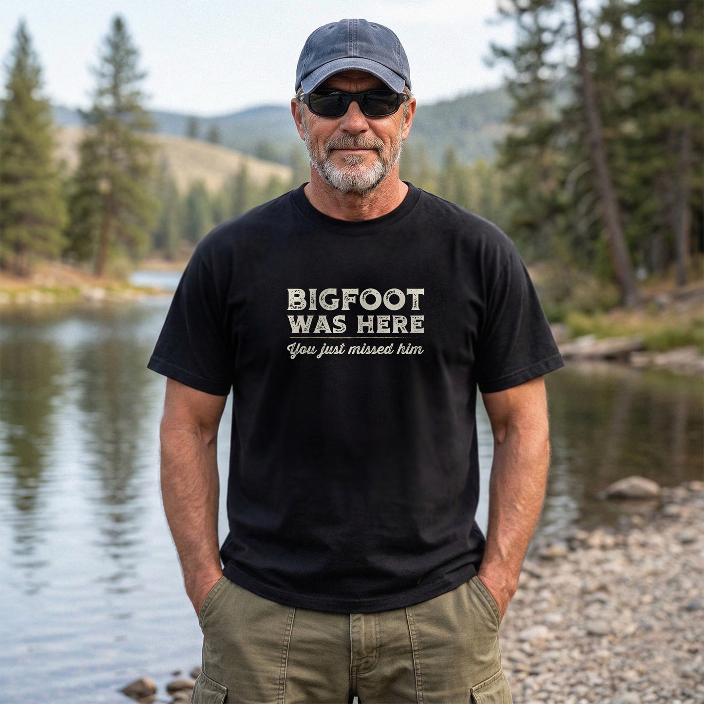 Bigfoot Was Here, You Just Missed Him Bigfoot Tee