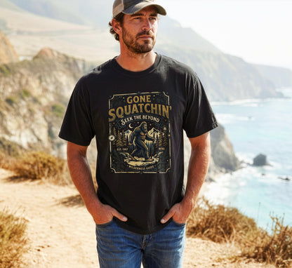 Gone Squatchin'  -  Retro Bigfoot Tee