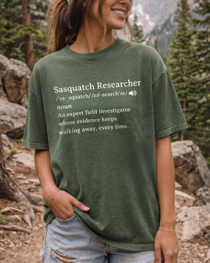 Sasquatch Researcher Definition  -  Bigfoot Tee