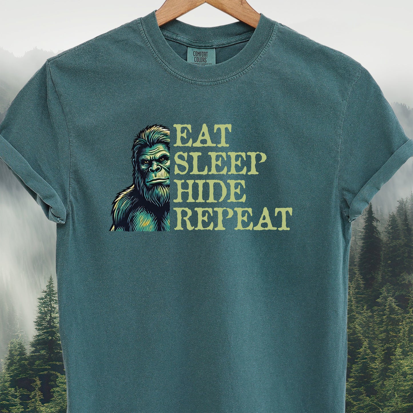 Bigfoot "Eat Sleep Hide Repeat"