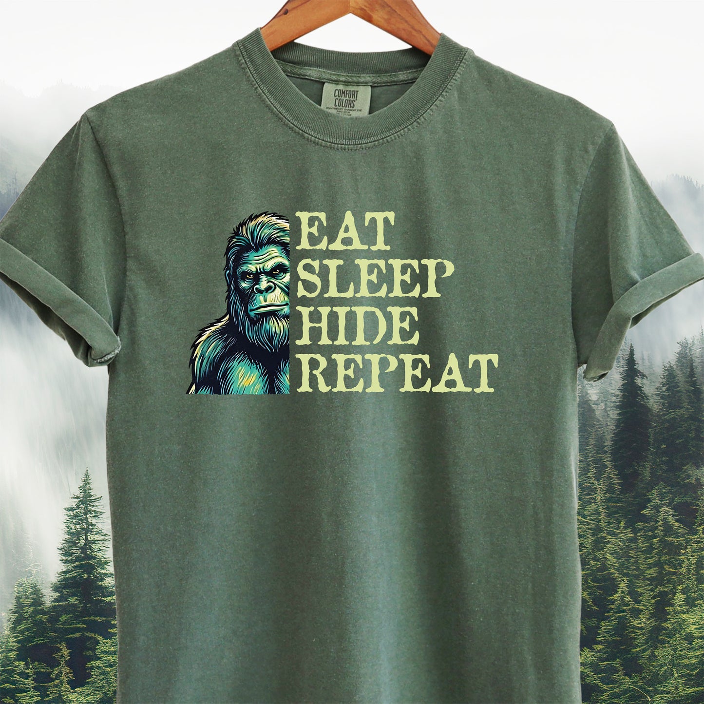 Bigfoot "Eat Sleep Hide Repeat"
