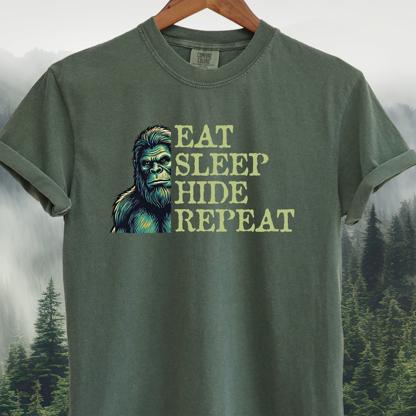 Bigfoot "Eat Sleep Hide Repeat"