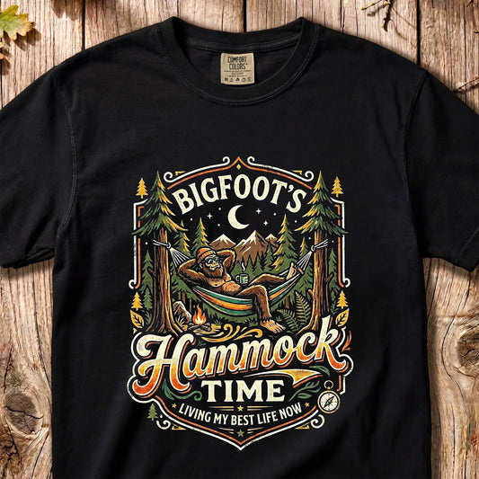 Bigfoot's Hammock Time – Retro Bigfoot Tee