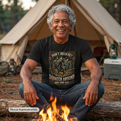 Don't Believe? – Retro Bigfoot Tee