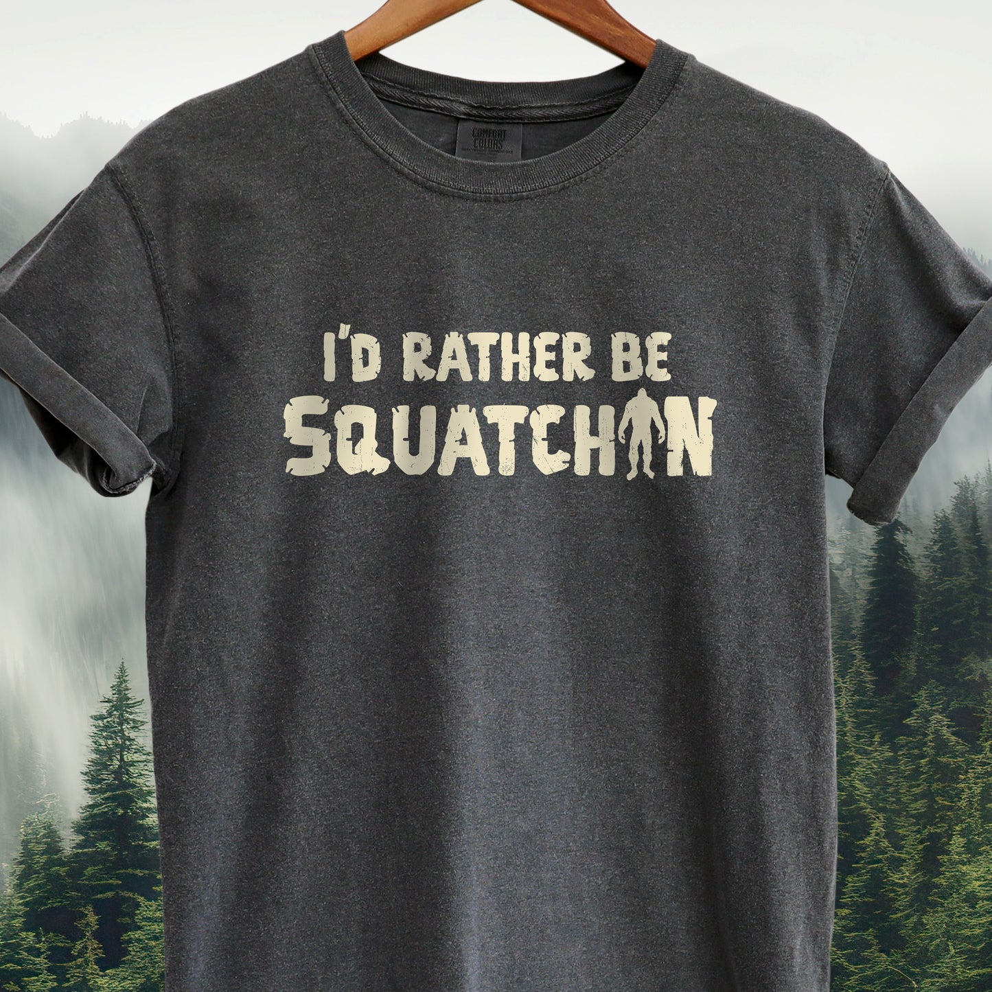 I'd Rather Be Squatchin' Funny Bigfoot T-Shirt