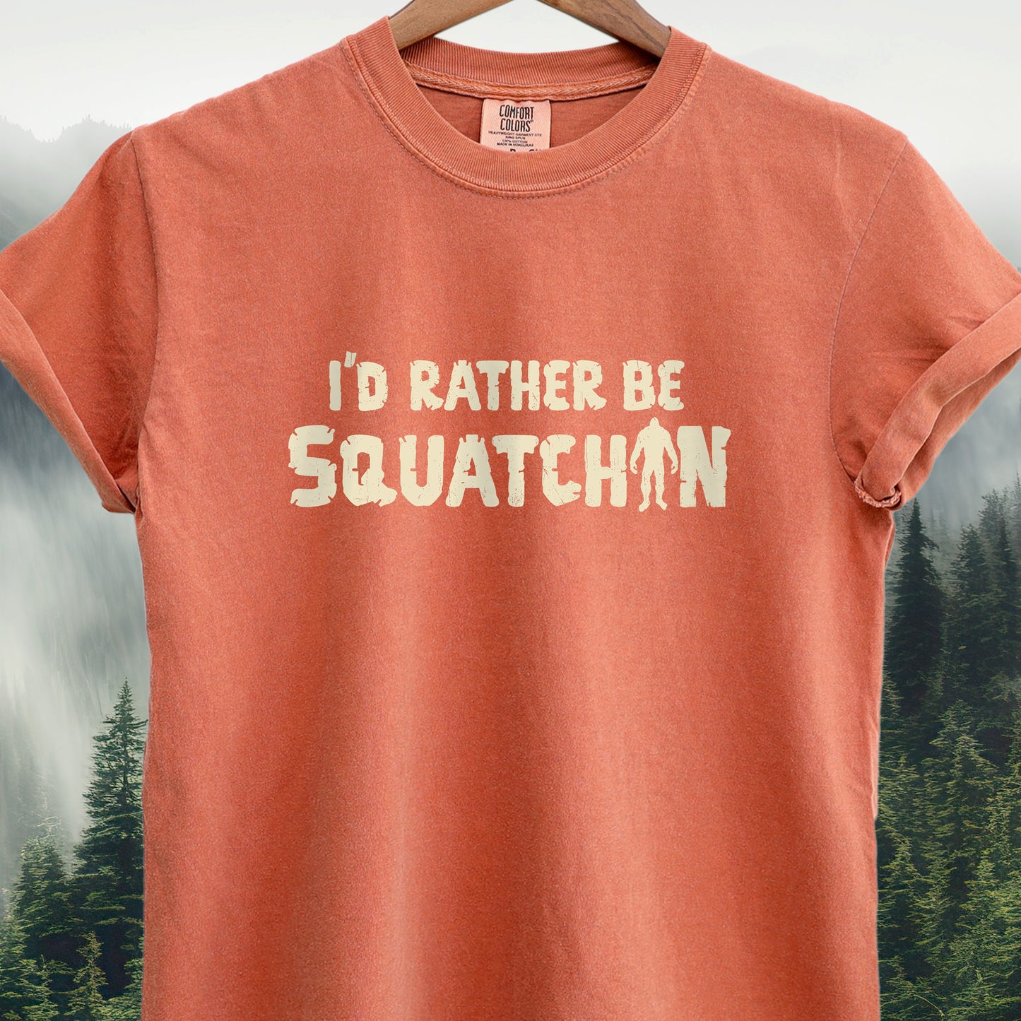 I'd Rather Be Squatchin' Funny Bigfoot T-Shirt