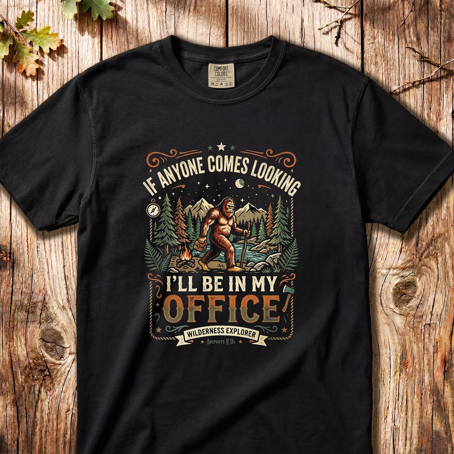 "I'll Be In My Office" –– Retro Bigfoot T-Shirt