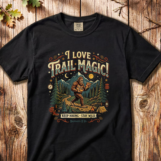 Trail Magic Hiking T-Shirt — Retro Bigfoot Tee