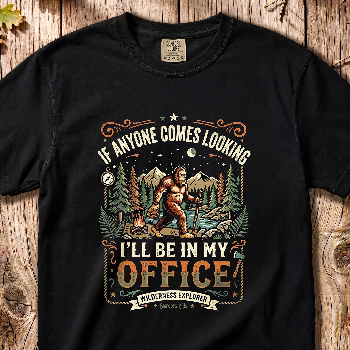 "I'll Be In My Office" Retro Bigfoot Tee