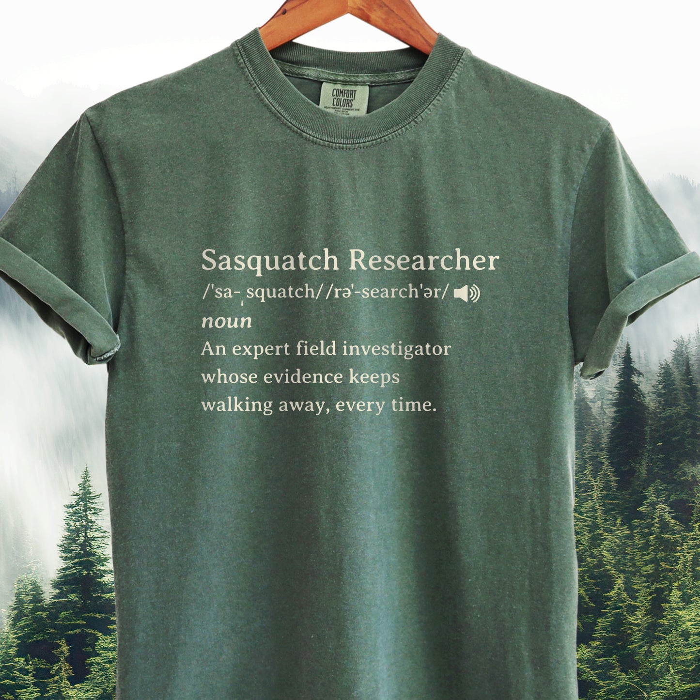 Sasquatch Researcher Definition  -  Bigfoot Tee