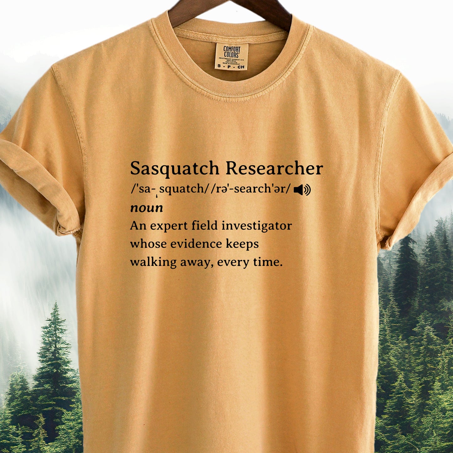 Sasquatch Researcher Definition  -  Bigfoot Tee